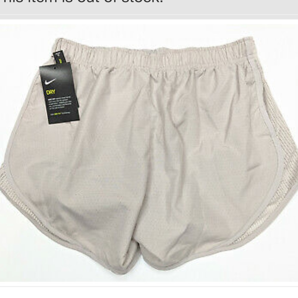 Nike Women’s Tan Running Shorts Dri-Fit